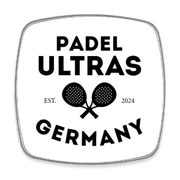 Padel T-Shirt / Padel Ultras Germany - Viereckiger Kühlschrankmagnet - Weiß - Vorne