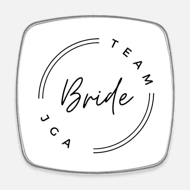 Bride - Team JGA - Square fridge magnet - white
