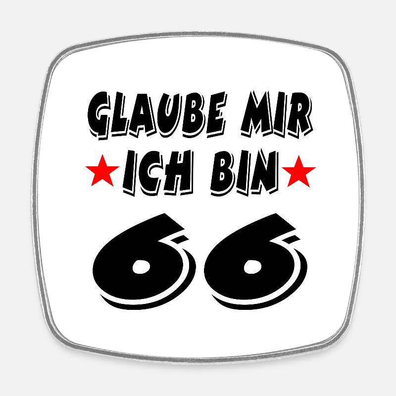 Geburtstag - Viereckiger Kühlschrankmagnet - Weiß