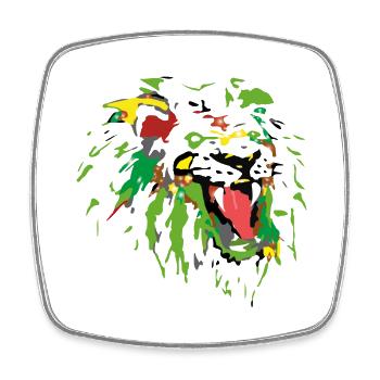 La légende des lions sauvages - Magnet carré - blanc - Devant