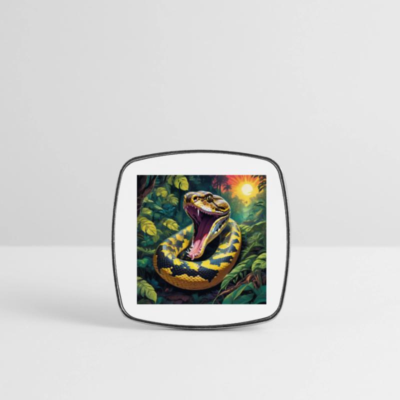 Python Snake Square fridge magnet