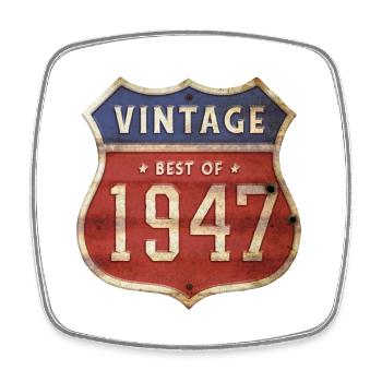 77 Years Old Vintage 1947 Limited Edition 77th - Square fridge magnet - white - Front