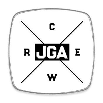 Jga Crew Junggesellenabschied - Viereckiger Kühlschrankmagnet - Weiß - Vorne