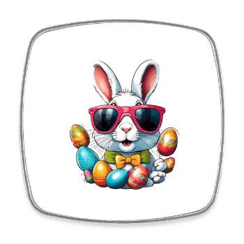 Easter Bunny / Easter / Eggs / Holidays / Easter - Square fridge magnet - white - Front