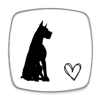 Neutra 14 - Square fridge magnet - white - Front