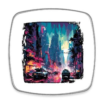 Apocalypse / Doomsday / Destruction / Anarchy - Square fridge magnet - white - Front