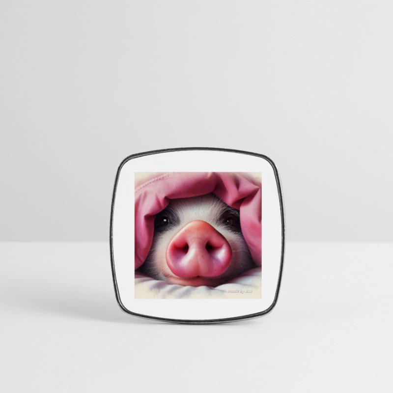 J’avais du cochon .... J’adore les cochons Magnet carré