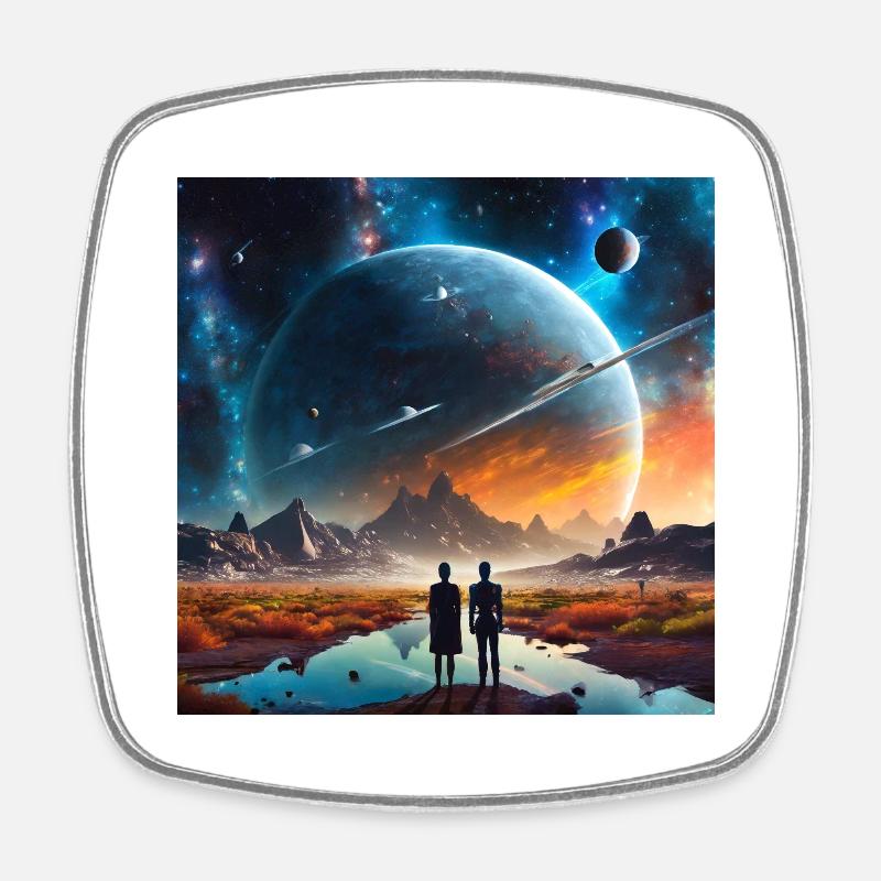 Firefly extraterrestre 24974 - Magnet carré - blanc