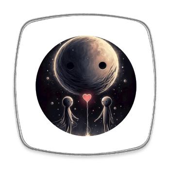 Planet of Hope - Square fridge magnet - white - Front