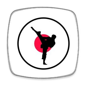 Karate Japan - Square fridge magnet - white - Front