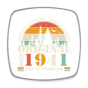 1941 : Légende vintage pour le 83e anniversaire - Magnet carré - blanc - Devant
