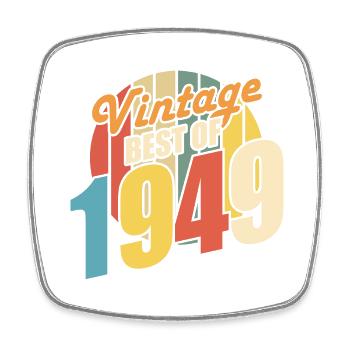 Vintage 1949 meilleur de 1949 - annif 75 ans - Magnet carré - blanc - Devant