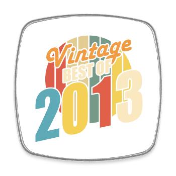 Vintage 2013 Best of 2013 - Annif 11 Years - Square fridge magnet - white - Front