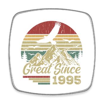 Vintage 1995 Cadeau D’anniversaire 1995 Retro 1995 - Magnet carré - blanc - Devant