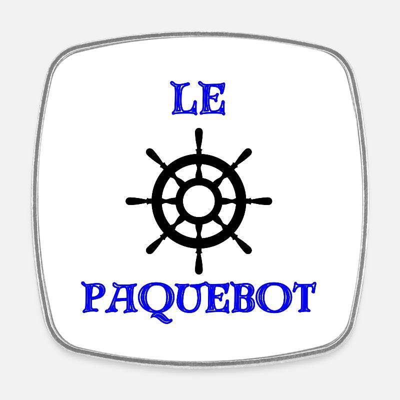 The Liner - Square fridge magnet - white