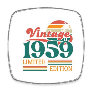 Vintage 1959 édition limitée - Magnet carré - blanc - Devant