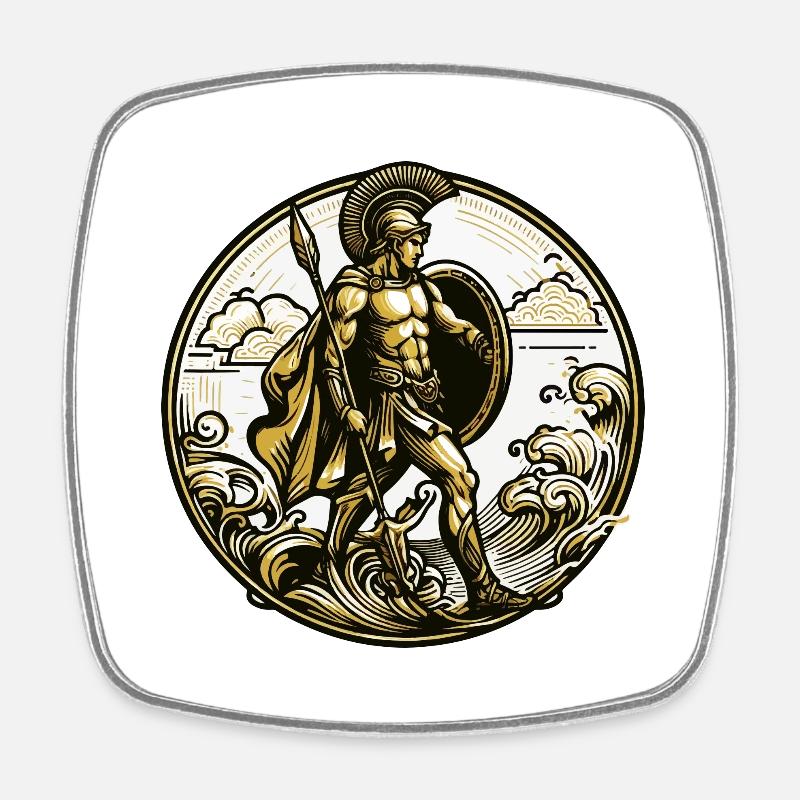 Spartacus - Magnet carré - blanc