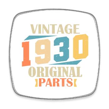 Month 1930. 1930's Birthday Gift. 94 years old Birt - Square fridge magnet - white - Front