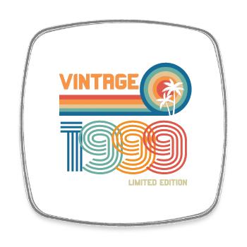 Jahrgang 1999 limitierte Auflage - Viereckiger Kühlschrankmagnet - Weiß - Vorne