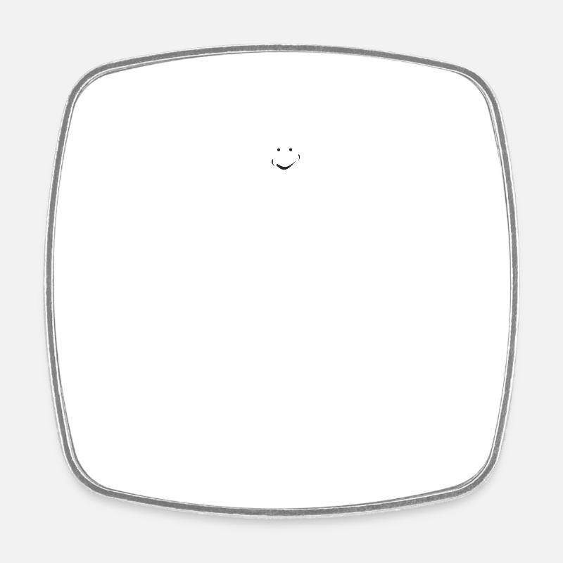 Smiling is a Vibe - Square fridge magnet - white
