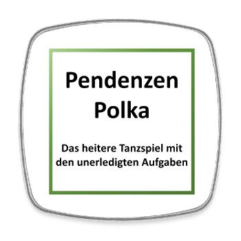 Pendenzen Polka - Viereckiger Kühlschrankmagnet - Weiß - Vorne