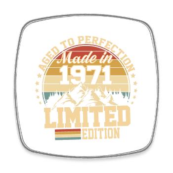 1971 Birthday 1971 Born in 1971 Birthday - Square fridge magnet - white - Front