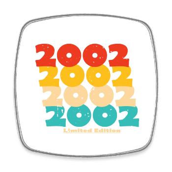 2002: Limited Edition - 22nd Anniversary - Square fridge magnet - white - Front