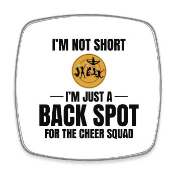 Cheerleader Cheerleading Girl Cheering Cheer Squad - Square fridge magnet - white - Front