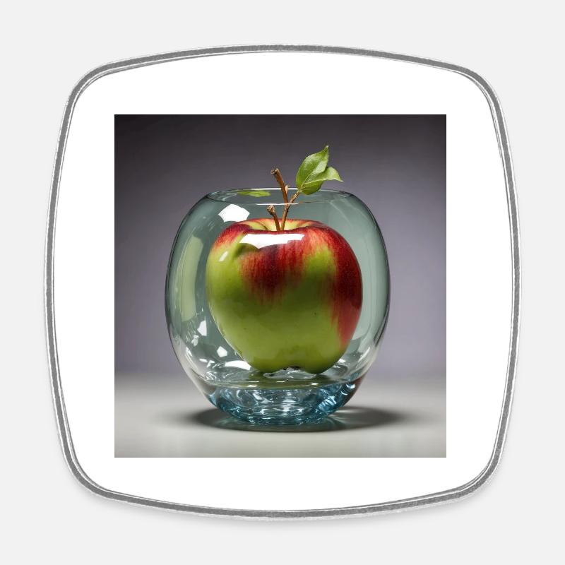 IMG 5145 - Square fridge magnet - white