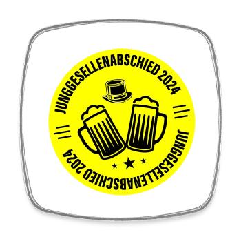 Bachelor Party 2024 Bachelor Party - Square fridge magnet - white - Front
