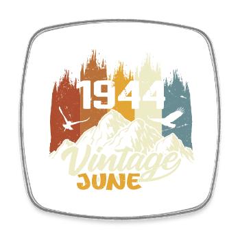 Les légendes d’anniversaire sont nées en juin 1944 - Magnet carré - blanc - Devant