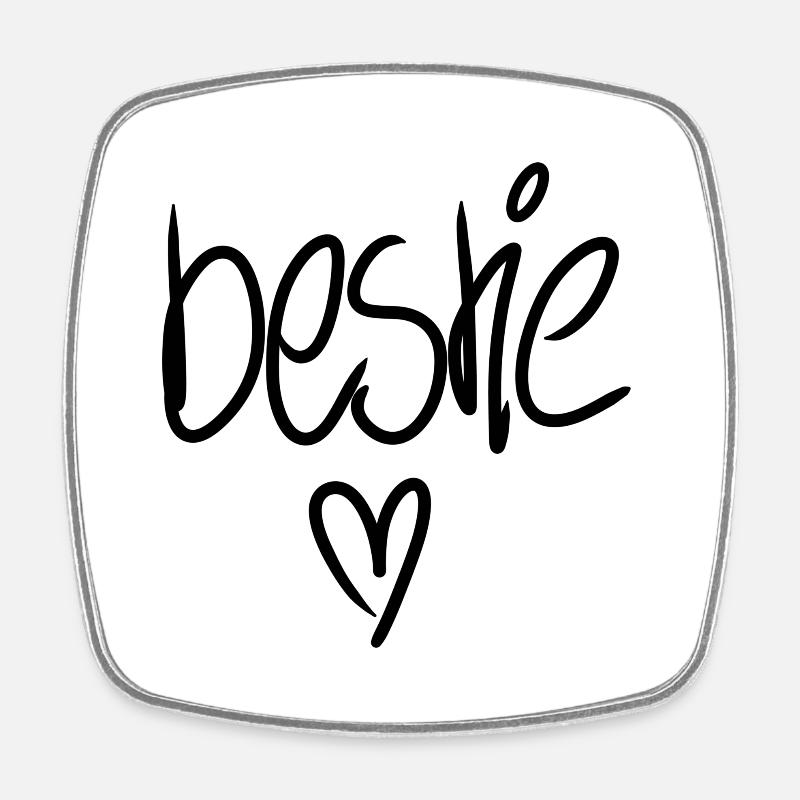 Friendship Beast - Square fridge magnet - white