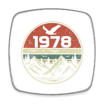 Vintage 1978 Classic 1978 Retro 1978 Gift 1978 - Square fridge magnet - white - Front