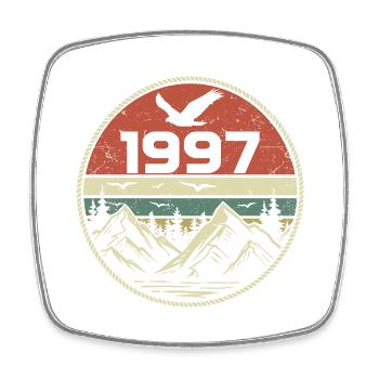Vintage 1997 Classique 1997 rétro 1997 Cadeau 1997 - Magnet carré - blanc - Devant
