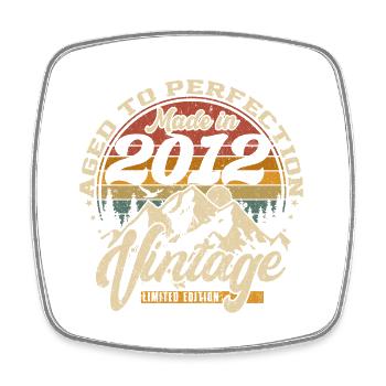 Made in 2012 Vintage Édition limitée Cadeau - Magnet carré - blanc - Devant