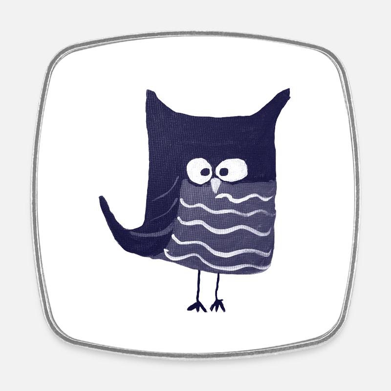 Eulalia Blue - Square fridge magnet - white