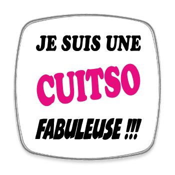 Je suis une cuisto fabuleuse !!! - Magnet carré - blanc - Devant