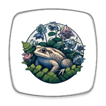 Toad Columbine - Square fridge magnet - white - Front