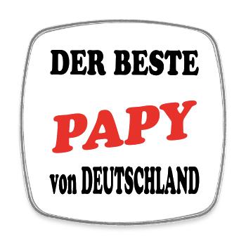 Der beste PAPY - Magnet carré - blanc - Devant
