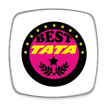 BEST TATA - Magnet carré - blanc - Devant