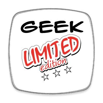 GEEK LIMITED EDITION - Magnet carré - blanc - Devant