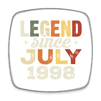 July 1998 Birthday Gift July 1998 Birthday - Square fridge magnet - white - Front