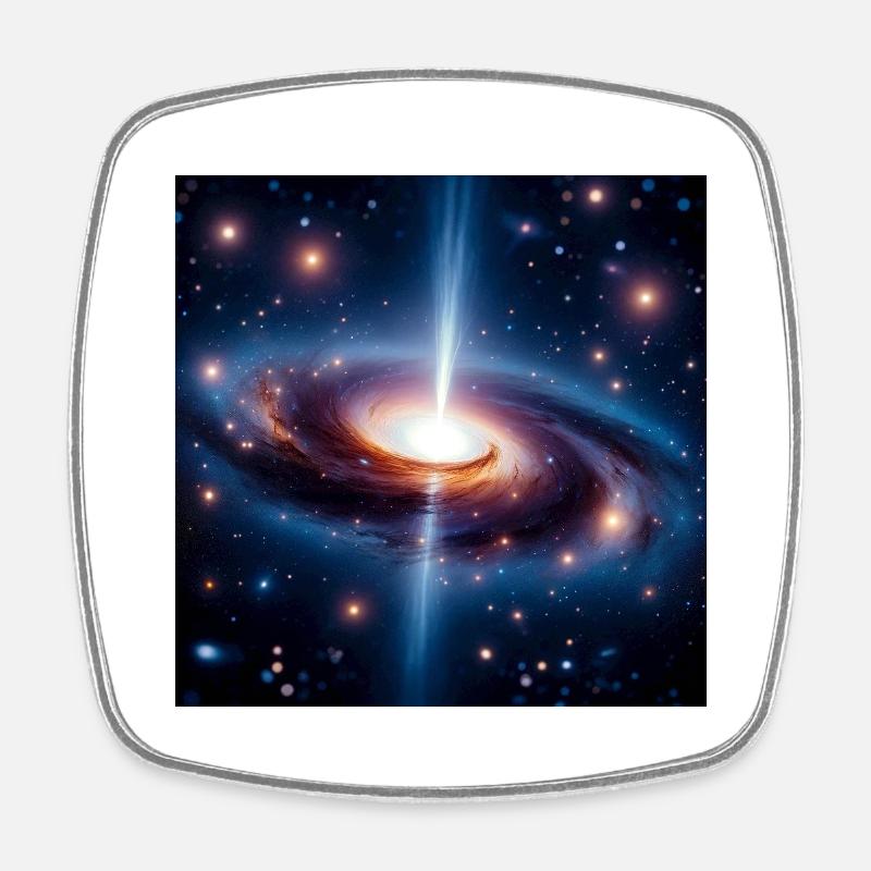 group1 25 - Square fridge magnet - white