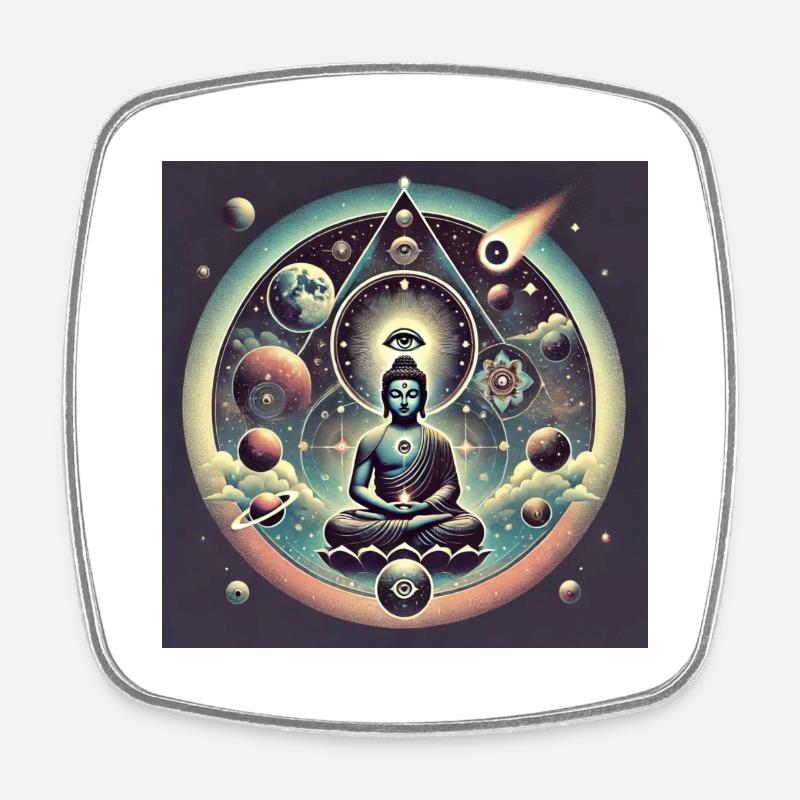 IMG 8290 - Square fridge magnet - white