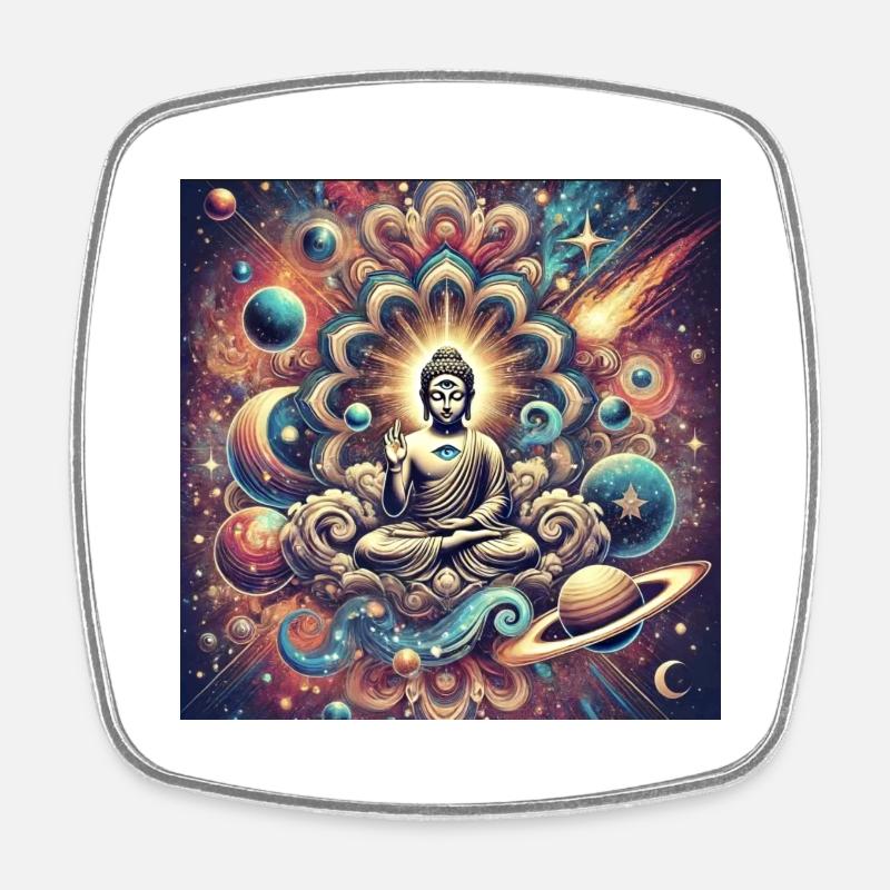 IMG 8287 - Square fridge magnet - white