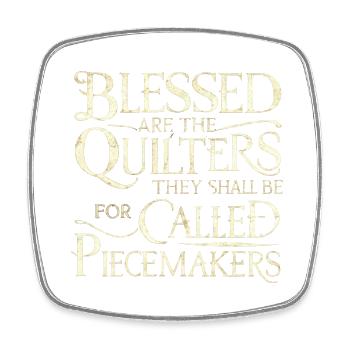 Quilting Are The Quilters Called Piecemake - Viereckiger Kühlschrankmagnet - Weiß - Vorne