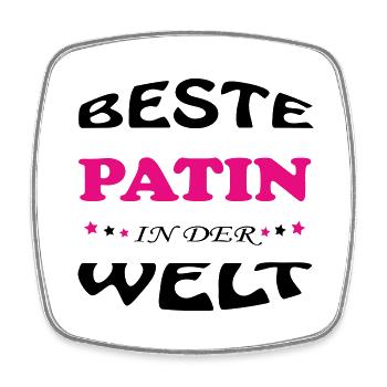 BESTE PATIN MARRAINE IN DER WELT - Magnet carré - blanc - Devant