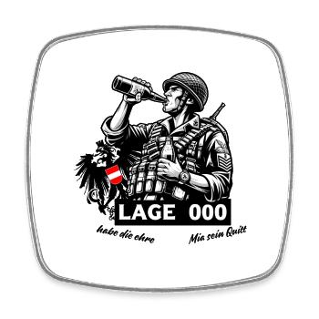 Disarmament of the Armed Forces - Square fridge magnet - white - Front