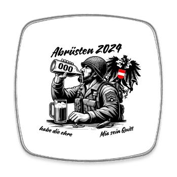 Disarmament of the Armed Forces - Square fridge magnet - white - Front