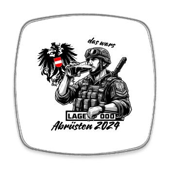 Disarmament of the Armed Forces - Square fridge magnet - white - Front